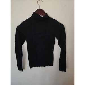 BB Jeans Womens Free Size Long Sleeve Crop Mock Neck Y2K